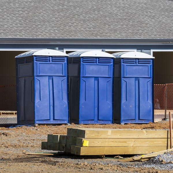 is there a specific order in which to place multiple porta potties in Union Hall VA